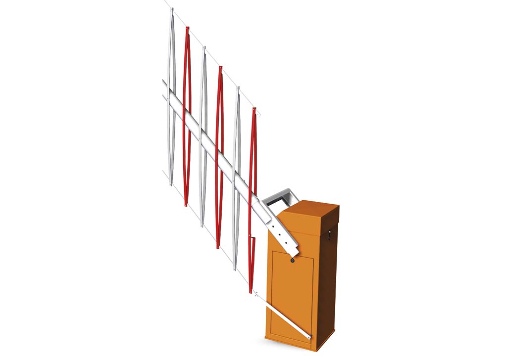 Barrière industrielle avec herse articulée BL46