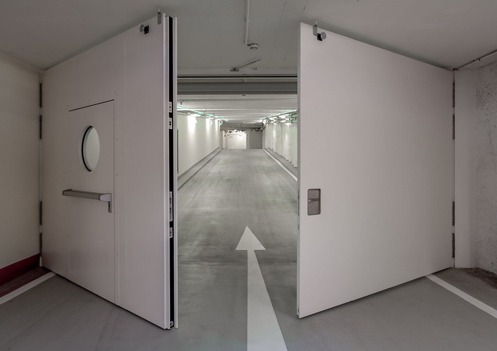 Portes coupe-feu battantes grandes dimensions ei30