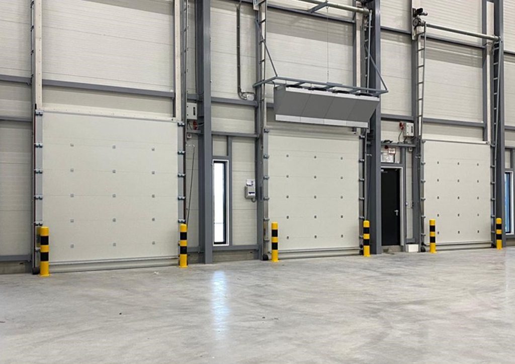 Portes coupe-feu à section